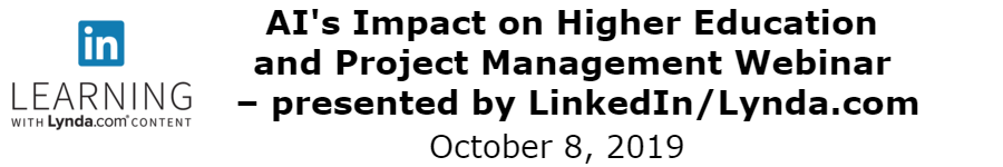 Linkedin Learning Logo with webinar name and date