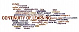 Continuity of Learning word cloud