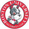 BU security camp logo with mascot